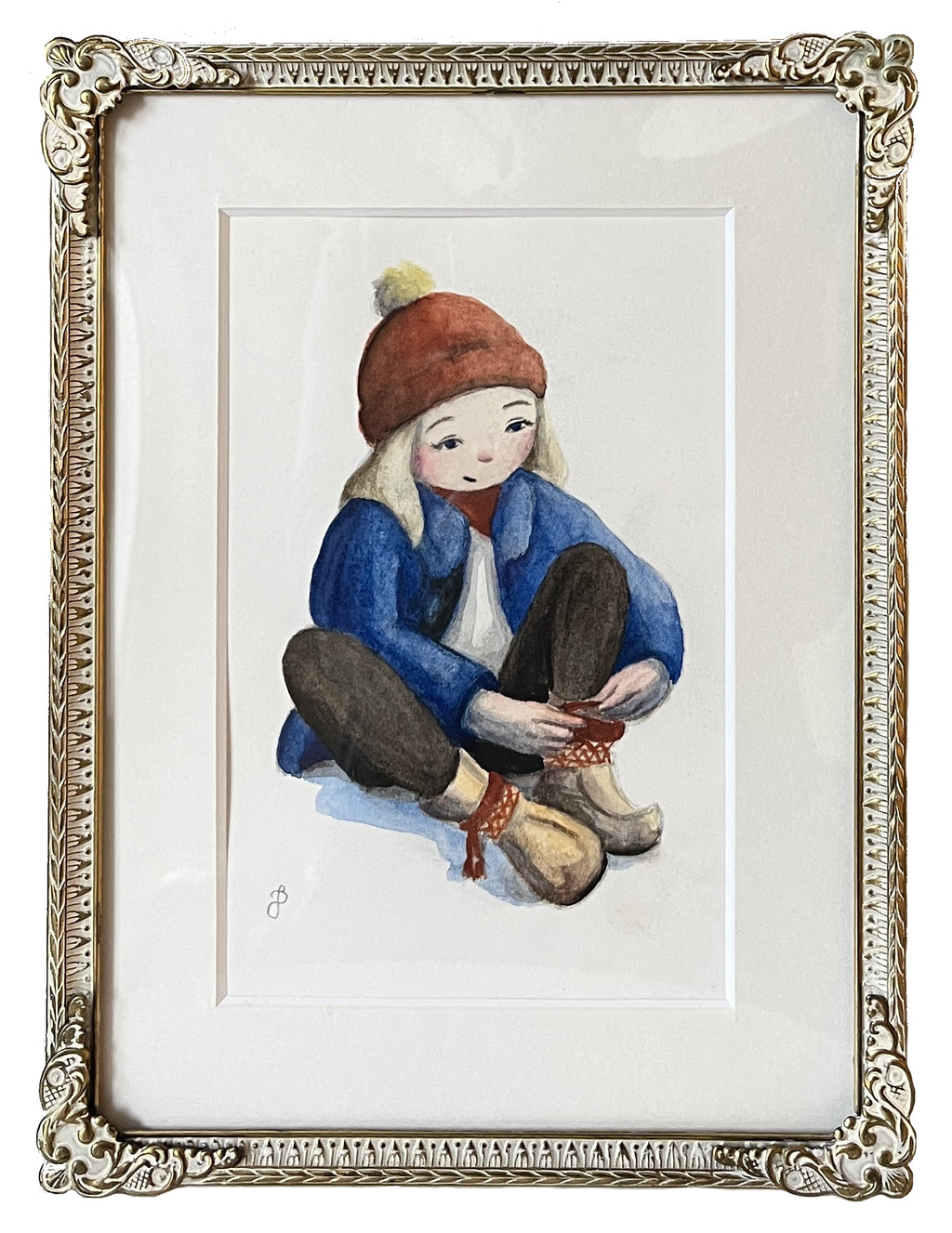 Eva knyter skorna (original)