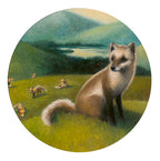 Glasunderlägg fjällräv